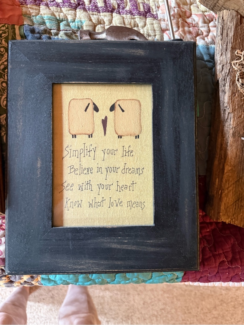 Black Framed Simplify Your Life Art Print - Neutral Accent